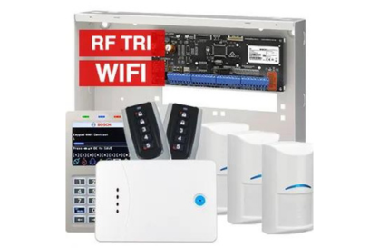 BOSCH, Solution 6000, Alarm kit, Includes CC615PB IP panel, CP737B Wifi Prox LCD keypad, 3x RFDL-11 wireless PIR detectors, 1x RF120 LAN receiver, 2x RF110 transmitters