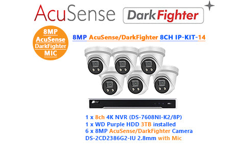8MP AcuSense/ DarkFighter 8CH IP-KIT-14