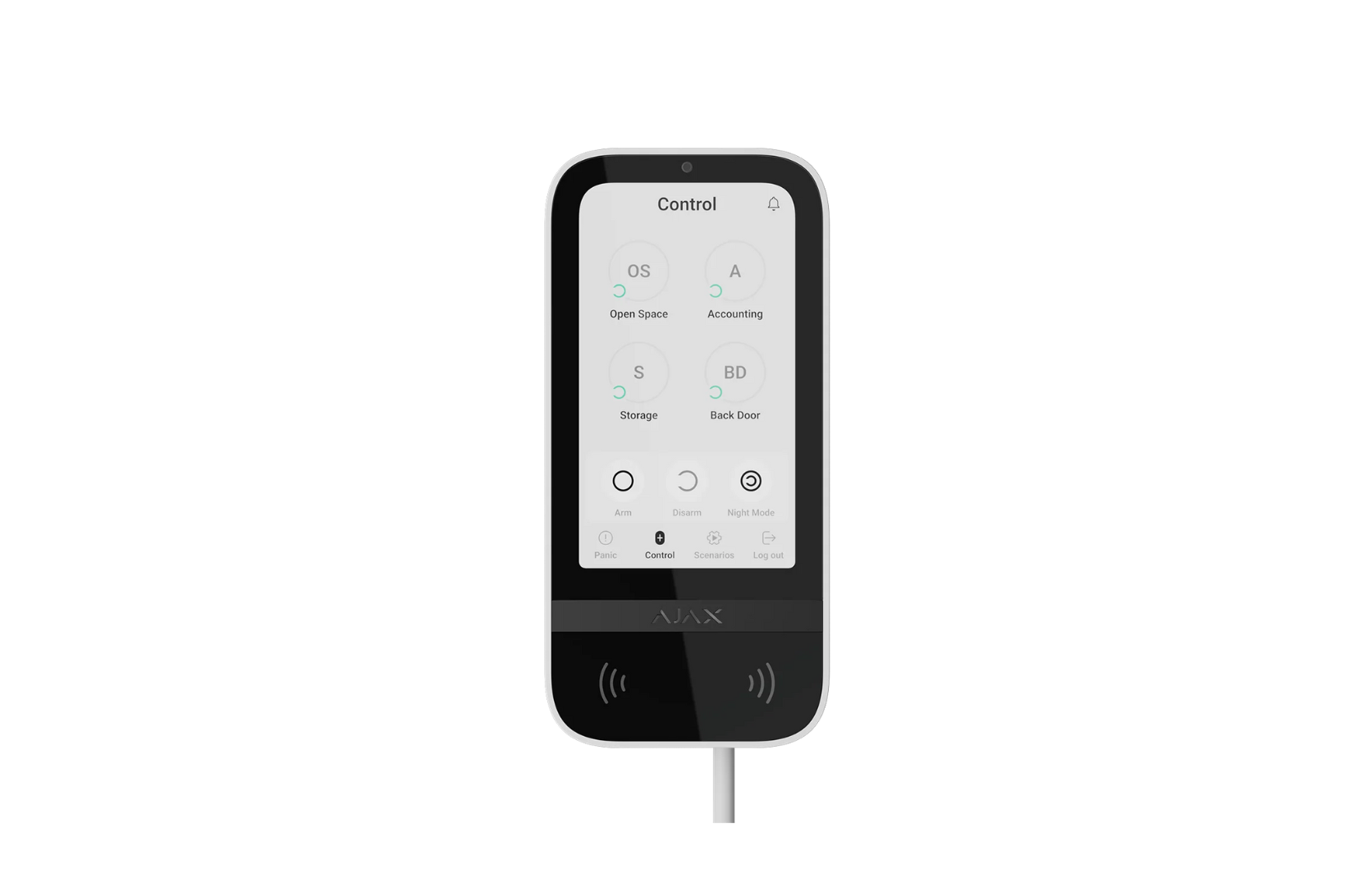 AJAX#81718 Superior KeyPad TouchScreen Fibra White