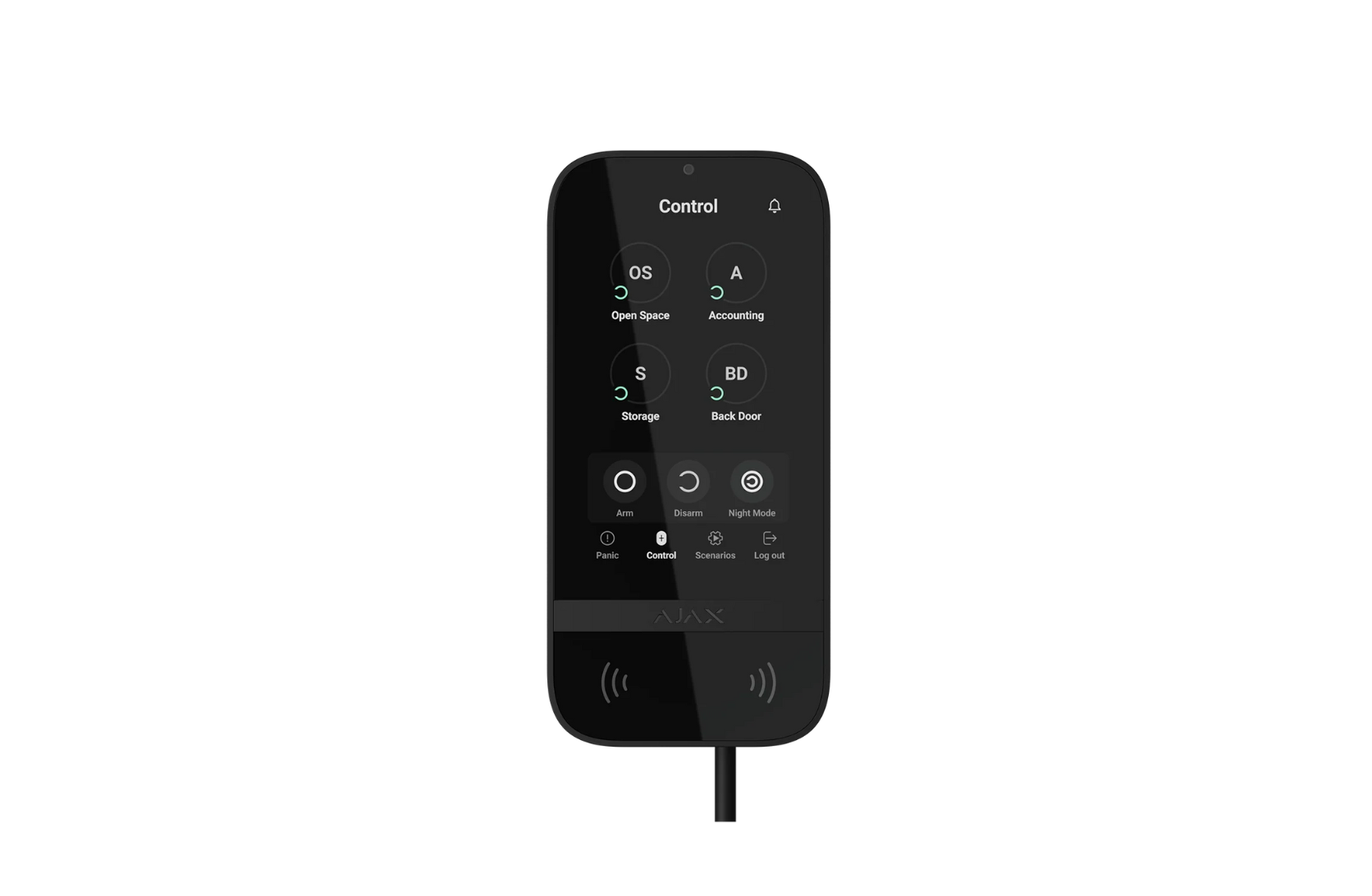 AJAX#81719 Superior KeyPad TouchScreen Fibra Black