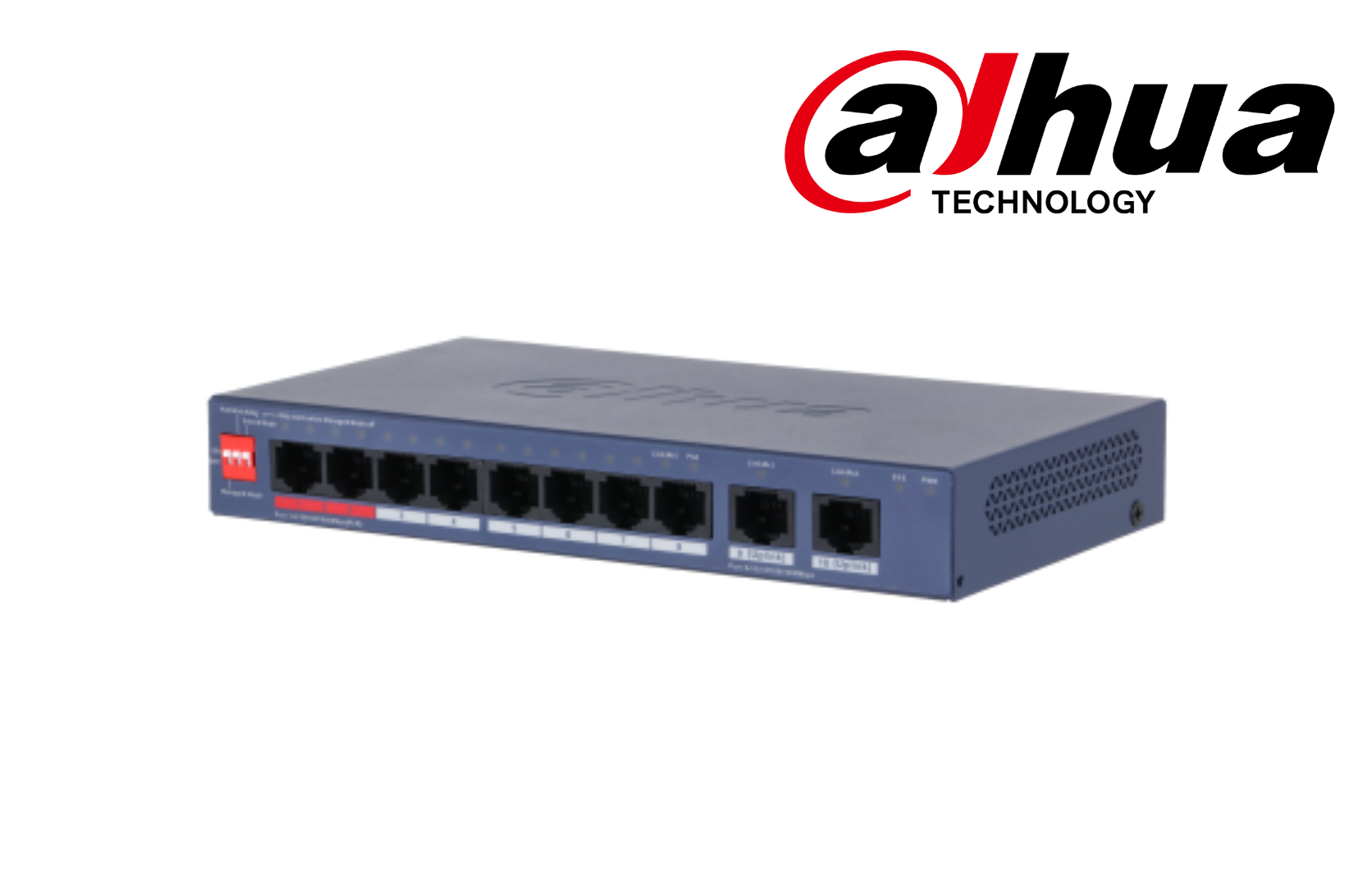 CS4010-8GT-110 Dahua 10-Port Cloud Managed Desktop Gigabit Switch with 8-Port PoE
