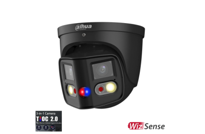 DH-IPC-PDW3849-A180-AS-PV-ANZ-BLK DAHUA 2 X 4MP TIOC 2.0 TURRET FIXED CAMERA BLACK