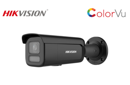 DS-2CD2667G2HT-LIZS-BLK 6 MP Smart Hybrid Light with ColorVu Motorized Varifocal Bullet Network Camera Black