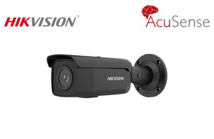 DS-2CD2T86G2-4I-BLK (4mm) 4K AcuSense Fixed Bullet Network Camera Black