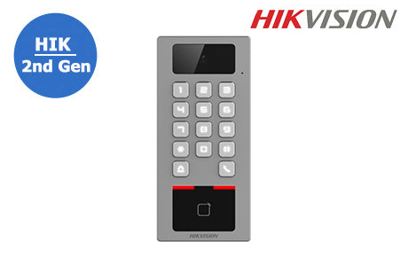 DS-K1T502DBWX-C Hikvision Intercom, Apartment Door Station, Compact with Camera, CSN Card Reader