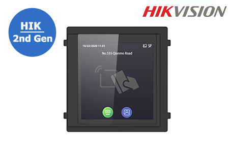 DS-KD-TDM HIK 2nd Gen Intercom, Touch Keypad, Display Module with Mifare Card Reader