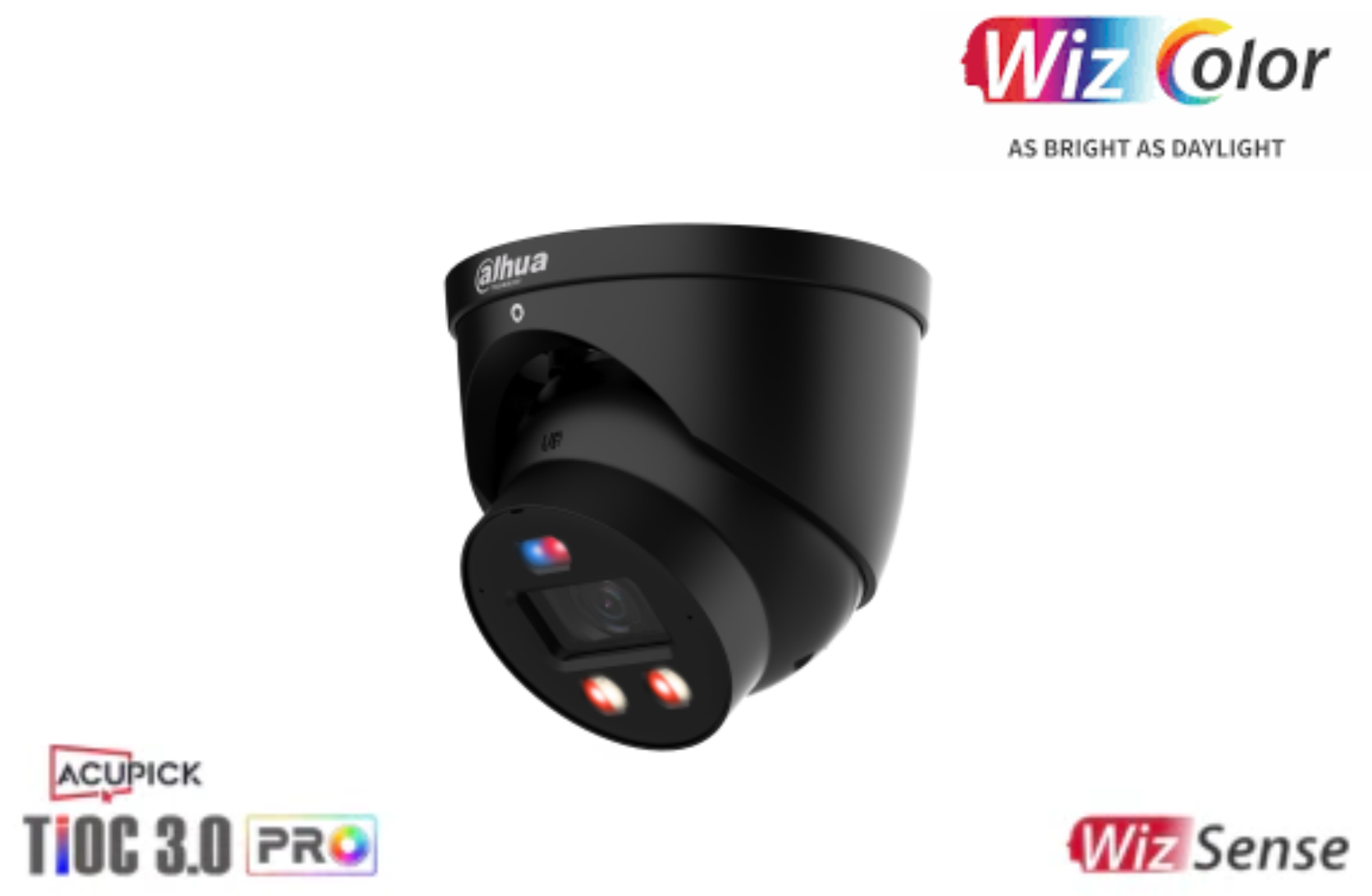 IPC-HDW3649H-AS-PV-PRO-ANZ Dahua 6MP WizColor TiOC PRO Fixed-focal Eyeball WizSense Network Camera