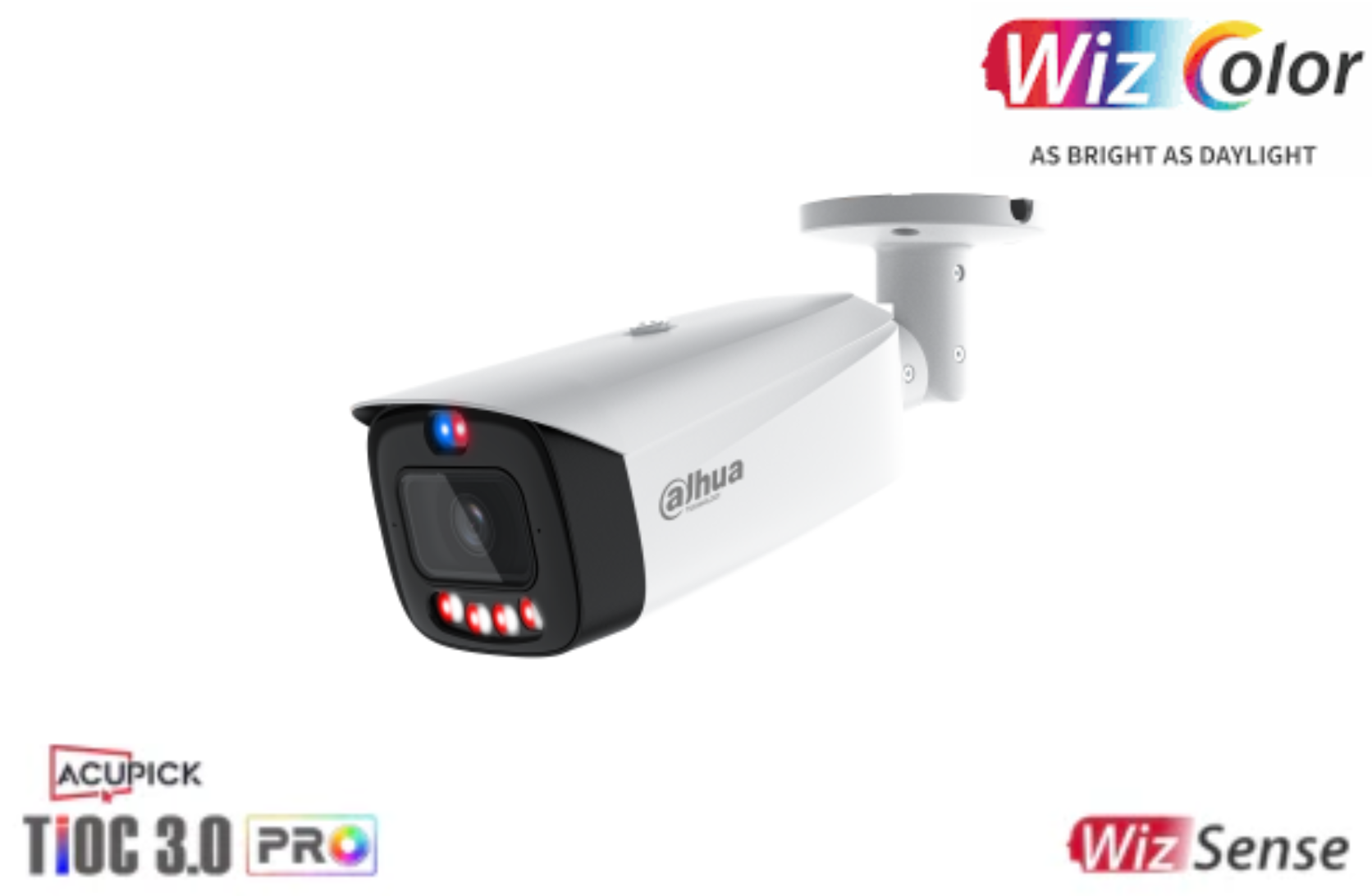 IPC-HFW3849T1-AS-PV-PRO-ANZ Dahua 8MP WizColor TiOC PRO Fixed-focal Bullet WizSense Network Camera