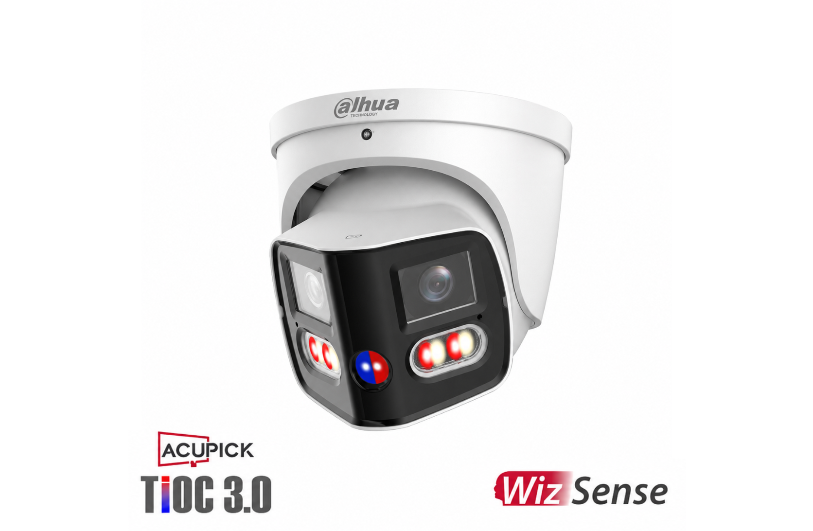 Dahua IPC-PDW31259-A180-AS-PV 2x6MP TiOC Duo Splicing Fixed-focal Eyeball WizSense Network Camera