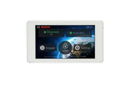 BOSCH, Solution Series 5" Touch Screen, Graphic LCD, White, Touch to arm feature, Suits Solution 2000 & 3000 panels, 145 x 80 x 14mm