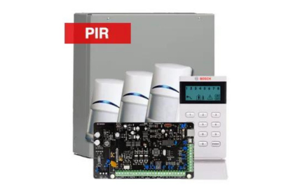 BOSCH, Solution 3000, Alarm kit, Includes ICP-SOL3-P panel, IUI-SOL-ICON LCD keypad, 3x ISC-BPR2-W12 PIR detectors,