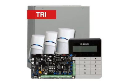 BOSCH, Solution 3000, Alarm kit, Includes ICP-SOL3-P panel, IUI-SOL-TEXT Alphanumeric LCD keypad, 3x ISC-BDL2-WP12G Tritech detectors