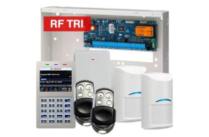 BOSCH, Solution 6000, Wireless alarm kit, Inc CC610PB panel, CP736B Smart Prox LCD keypad, 2x RFDL-11 wireless Tritech detectors, RFRC-STR2 Radion receiver, 2x HCT-4UL transmitters