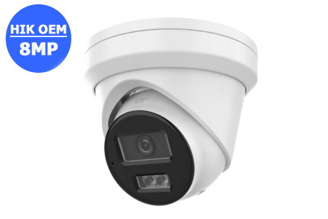 IPC-T381H-MU OEM 8MP Acusense Smart Hybrid Light Fixed Turret Network Camera