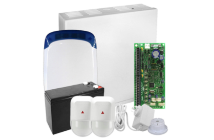 Paradox SP65 Kit, 2 x NV5, Mini Siren/Strobe, (No Keypad) – SecuVision CCTV