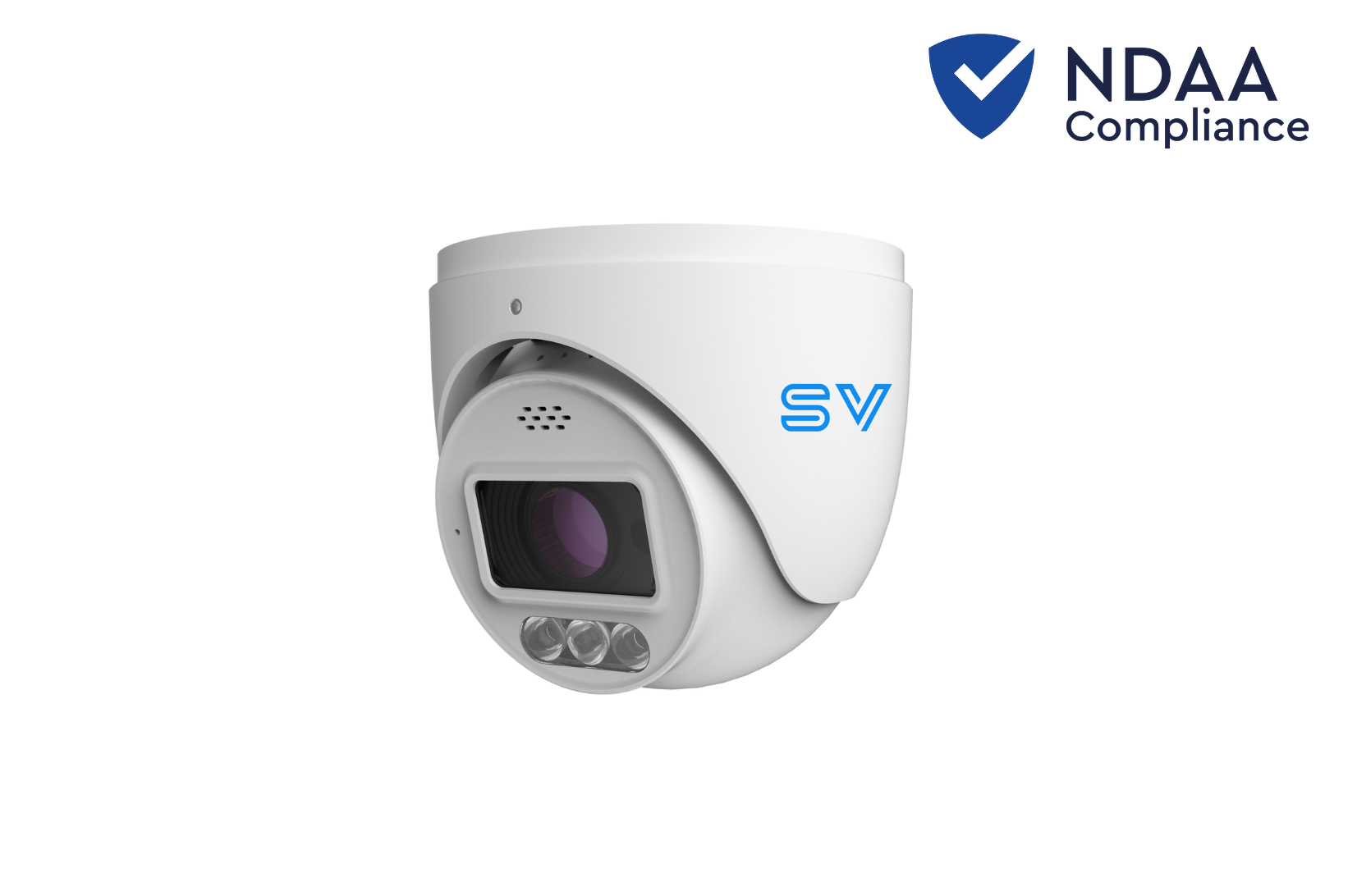 SV CCTV SV-8MP85S4-PA 8MP Dual Illumination Active Deterrence IP Turret Camera – 2.8 mm Fixed Lens