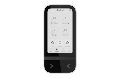 AJAX#58469 KEYPAD TOUCHSCREEN (WHITE)