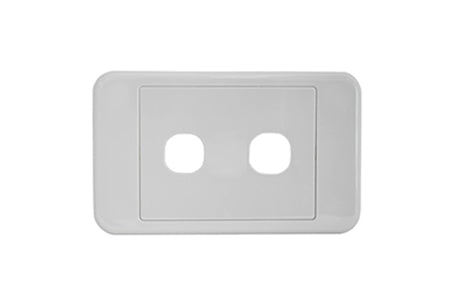 AS-202SP TWO GANG WALL PLATE