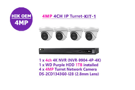4MP 4CH IP Turret-KIT-1