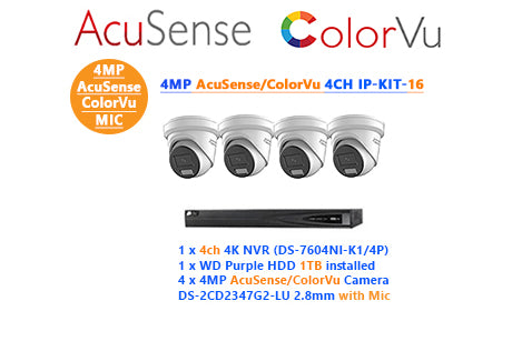 4MP AcuSense/ ColorVu 4CH IP-KIT-16