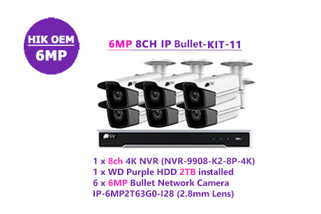 6MP 8CH IP Bullet-KIT-11