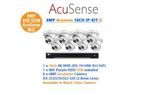 6MP AcuSense 16CH IP-KIT-3