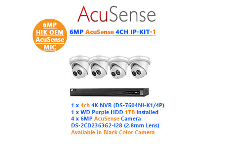 6MP AcuSense 4CH IP-KIT-1