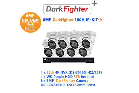 6MP DarkFighter 16CH IP-KIT-9