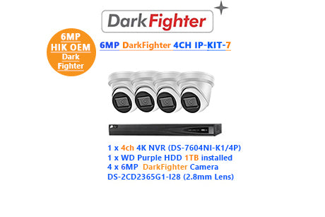 6MP DarkFighter 4CH IP-KIT-7