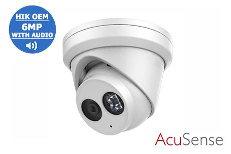 DS-2CD2363G2-IU (2.8mm)   6MP AcuSense Fixed Turret Network Camera