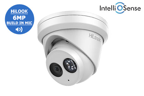HL-IPC-T261H (2.8mm)   HiLook 6MP WDR Network Turret Dome with Audio & AI