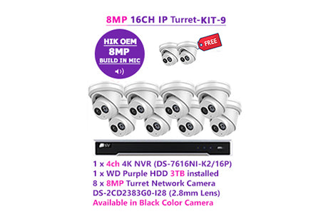 8MP 16CH IP Turret-KIT-9