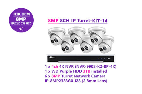 8MP 8CH IP Turret-KIT-14