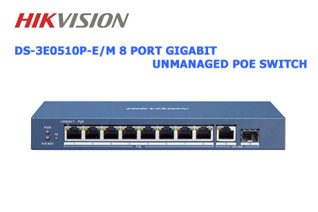 hikvision 10 port poe switch