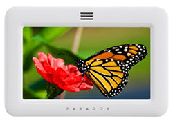 A-PDX-TM50W  Paradox TM50 5" Touchscreen Keypad, SpotOn Locator & One Screen Monitoring, White