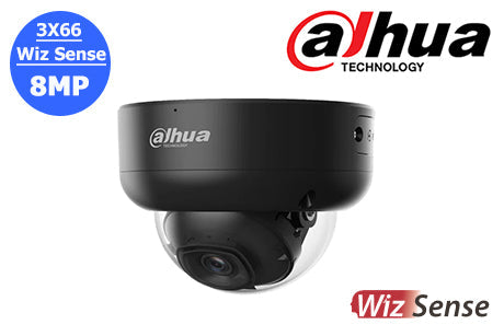 DH-IPC-HDBW3866RP-ZAS-AUS-BLK Dahua 8MP (4K) Dome Motorised Camera