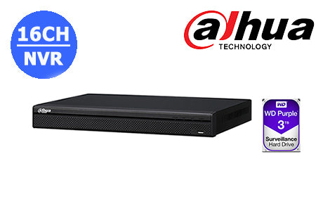 DHI-NVR4216-16P-4KS2L-3TB       4K  16CH NVR with built in POE