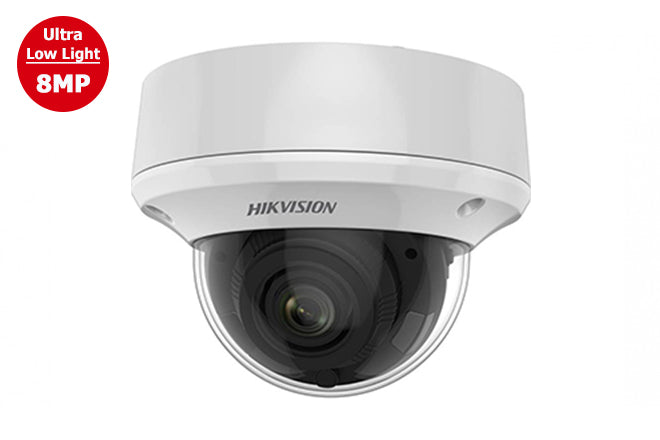 DS-2CE59U7T-AVPIT3ZF  Hikvision TVI 8MP Outdoor IR Vandal Dome Camera 2.7~13.5mm