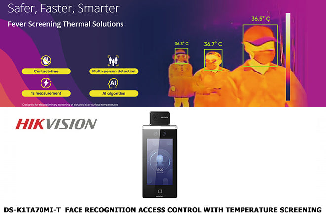 DS-K1TA70MI-T Face Recognition Access Control with Temperature Screening