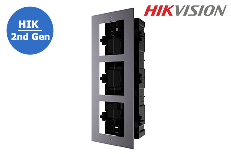 DS-KD-ACF3 HIK 2nd Gen IP Intercom, Door Station Flush Mount Set Box, Supports 3 Module