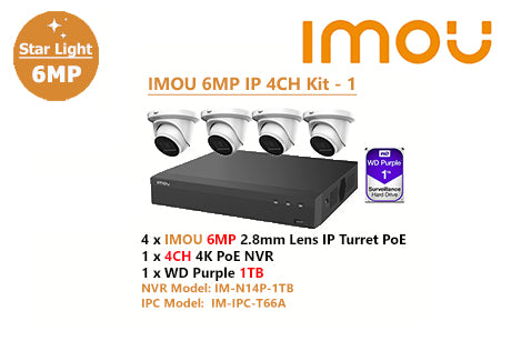 IMOU 6MP IP 4CH Kit - 1