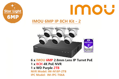 IMOU 6MP IP 8CH Kit - 2