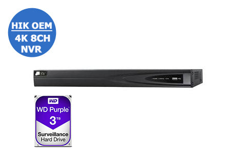 D-NVR-9908-K1-8P-4K-3TB HIK OEM Easy IP Plug & Play 4K 8CH NVR