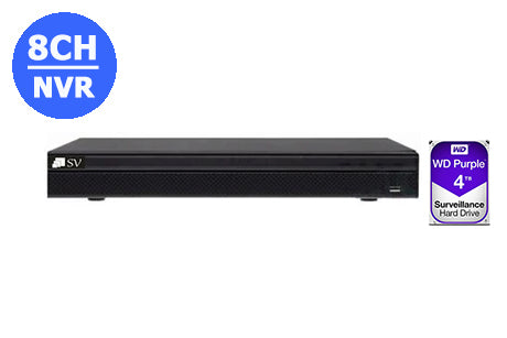 D-NVR5208-8P-4KS2-4TB        4K  8CH NVR with built in POE